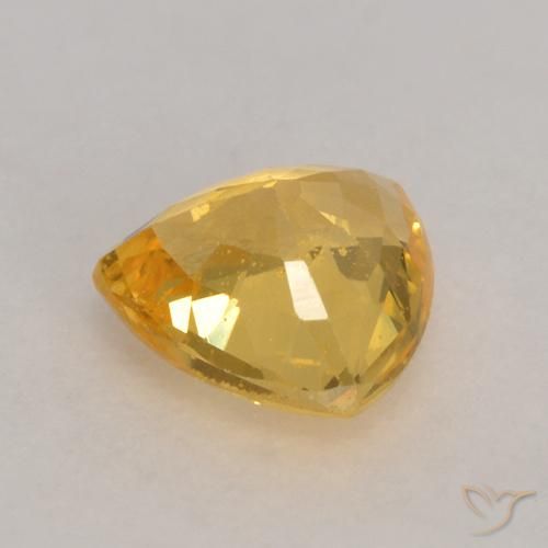 9,17 ctw natürlicher Golden Saphir, Trillion, VS