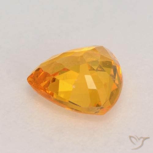 9,17 ctw natürlicher Orange-Gold Saphir, Trillion, VVS-VS