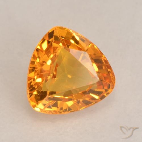 9,17 ctw natürlicher Mittelorange Saphir, Trillion, VVS-VS
