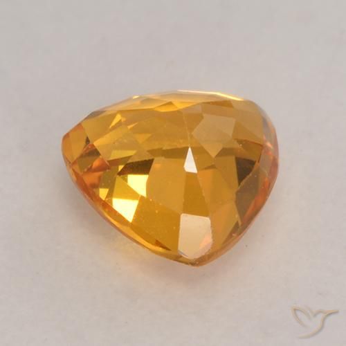 9,17 ctw natürlicher Mittelorange Saphir, Trillion, VVS-VS