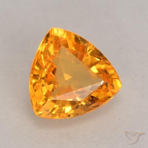 9,17 ctw natürlicher Golden Saphir, Trillion, VS