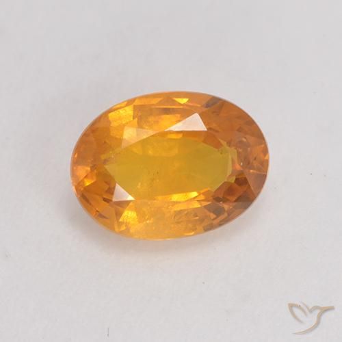 1.39ct Natürlicher Orange-Gold Saphir, Oval, VS
