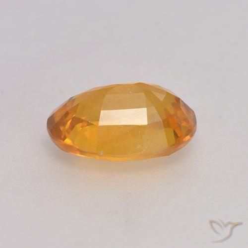 9,17 ctw natürlicher Orange-Gold Saphir, Oval, VS