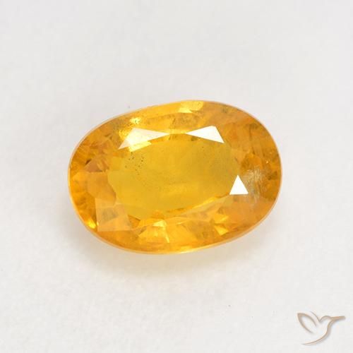1.04ct Natürlicher Mittelgold Saphir, Oval, VS-SI