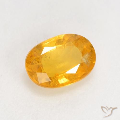 9,17 ctw natürlicher Mittelgold Saphir, Oval, VS-SI