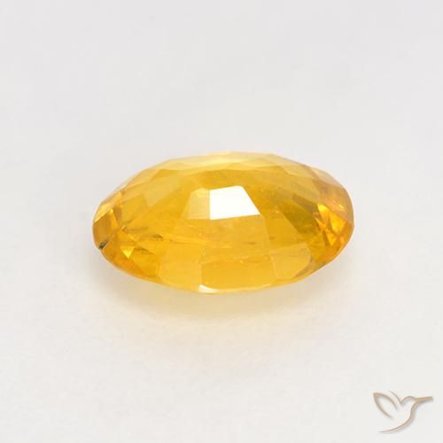 9,17 ctw natürlicher gold-orange Saphir, Oval, VS-SI