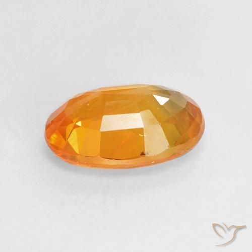 9,17 ctw natürlicher Mittelorange Saphir, Oval, VS-SI