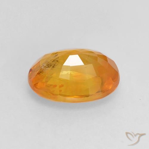9,17 ctw natürlicher Mittelorange Saphir, Oval, VS-SI