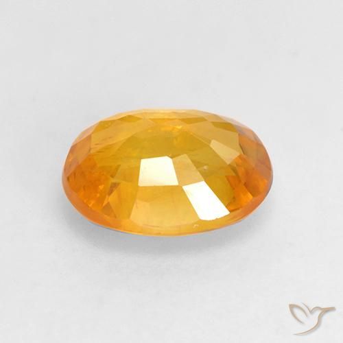 9,17 ctw natürlicher gold-orange Saphir, Oval, VS-SI
