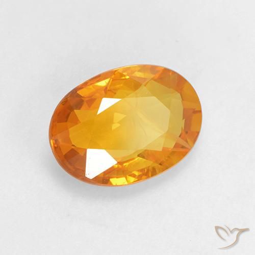 9,17 ctw natürlicher Mittelorange Saphir, Oval, VS