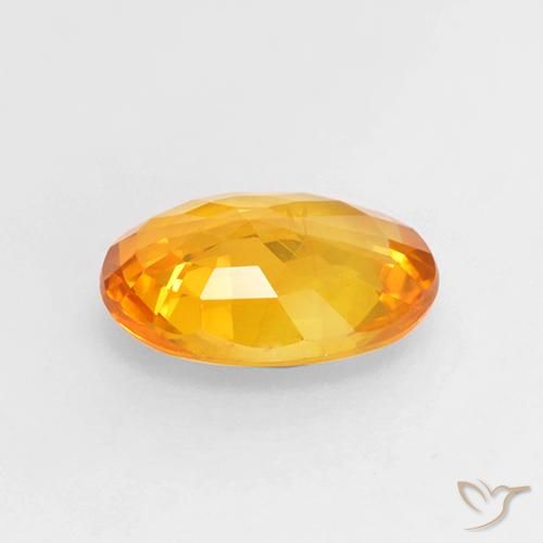 9,17 ctw natürlicher Mittelorange Saphir, Oval, VS