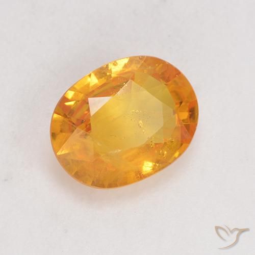 9,17 ctw natürlicher Orange-Gold Saphir, Oval, VS-SI