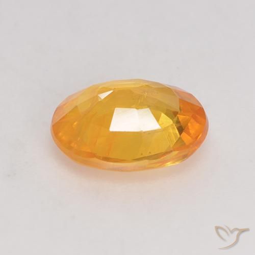 9,17 ctw natürlicher Orange-Gold Saphir, Oval, VS-SI