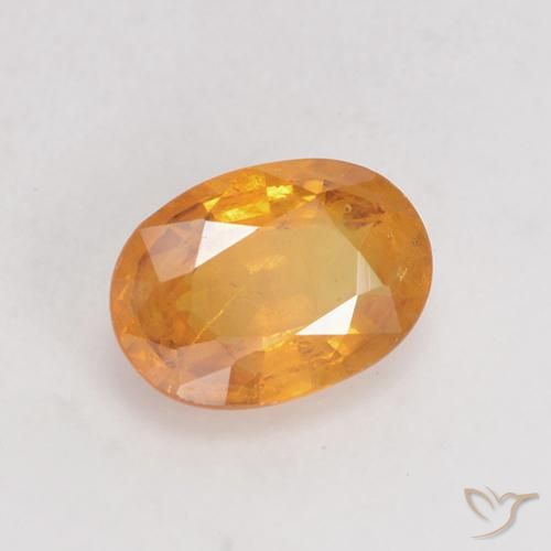 9,17 ctw natürlicher Mittelorange Saphir, Oval, VS-SI