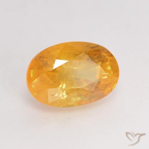 9,17 ctw natürlicher Mittelorange Saphir, Oval, VS