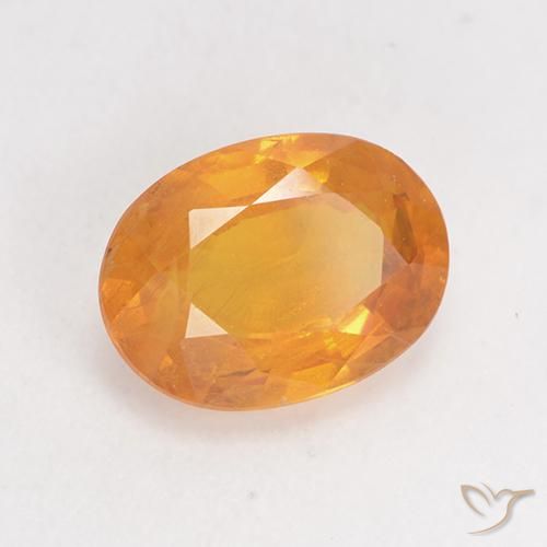 9,17 ctw natürlicher Orange-Gold Saphir, Oval, VS-SI
