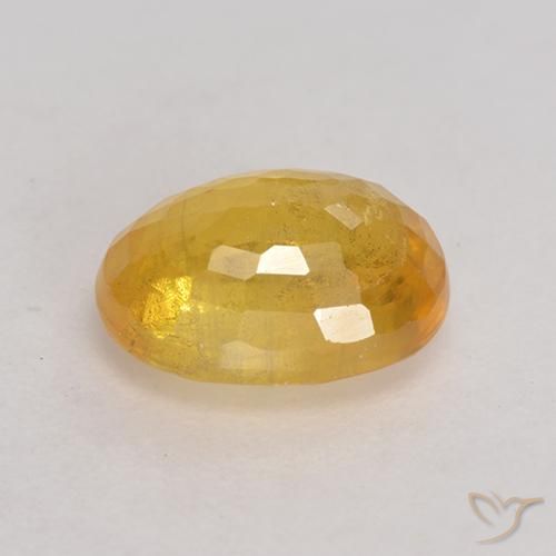 9,17 ctw natürlicher gold-orange Saphir, Oval, SI