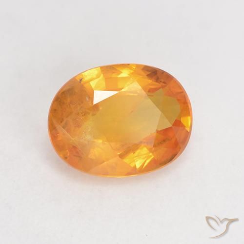 9,17 ctw natürlicher Mittelorange Saphir, Oval, VS
