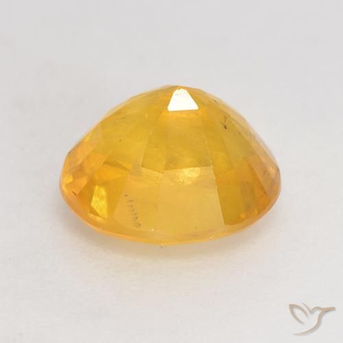 9,17 ctw natürlicher gold-orange Saphir, Oval, SI