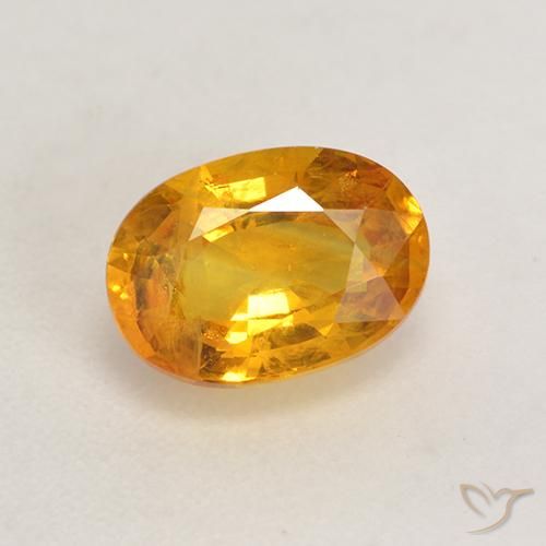 1.43ct Natürlicher Orange-Gold Saphir, Oval, VS