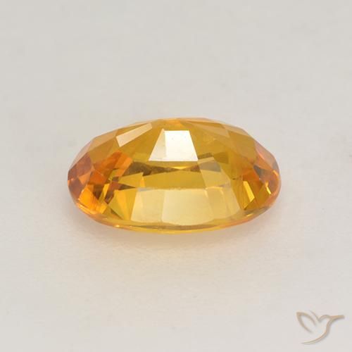 9,17 ctw natürlicher Orange-Gold Saphir, Oval, VS