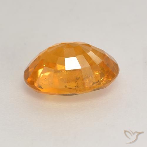 9,17 ctw natürlicher Tiefes Orange-Gold Saphir, Oval, VS-SI