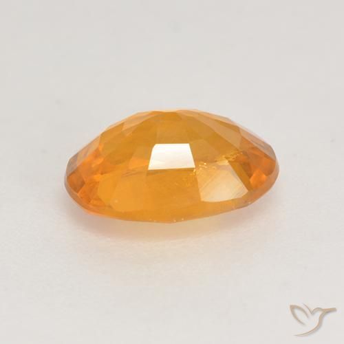 9,17 ctw natürlicher Mittelorange Saphir, Oval, VS-SI