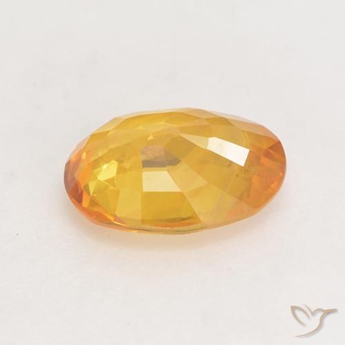 9,17 ctw natürlicher gold-orange Saphir, Oval, VS-SI