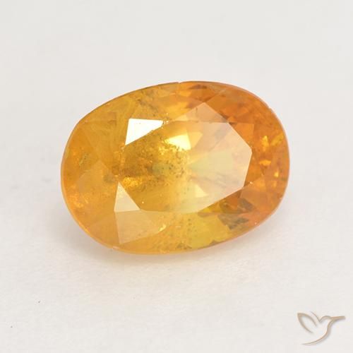 9,17 ctw natürlicher Mittelorange Saphir, Oval, VS-SI