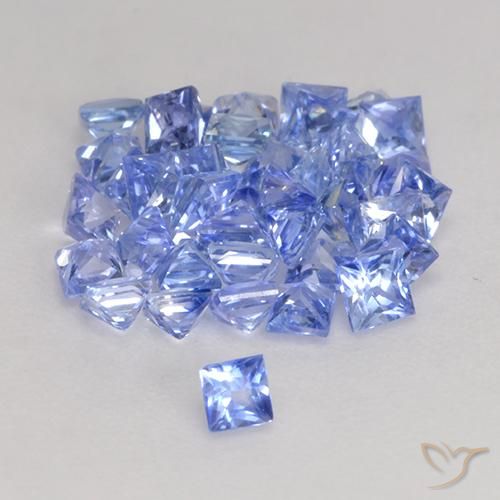 2.50 ct natürliche hellblau Saphir-Edelsteine, Quadrat, VS