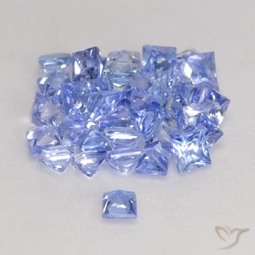 2.50 ct natürliche hellblau Saphir-Edelsteine, Quadrat, VS