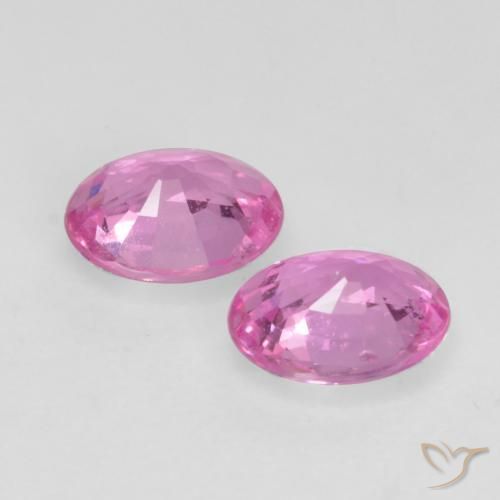 0.85 ct natürliche Intensives Lila Saphir-Edelsteine, Oval, VS
