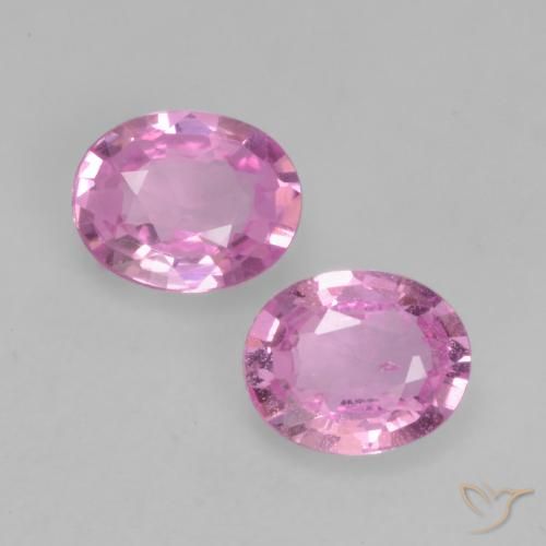 0.64ctw Natürlicher Helles Rosa-Lila Saphir, Oval, VS