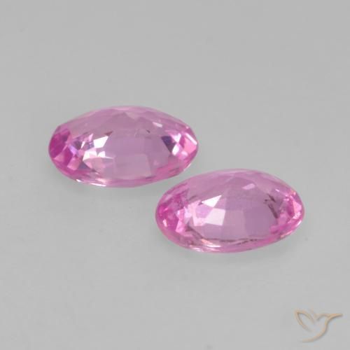 0.64 ct natürliche Helles Rosa-Lila Saphir-Edelsteine, Oval, VS