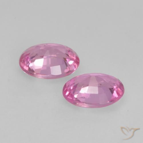 0.76 ct natürliche Helles rötliches Lila Saphir-Edelsteine, Oval, VS