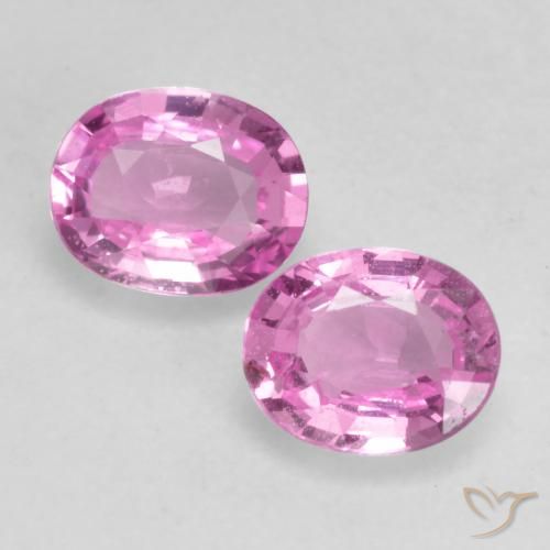 0.81ctw Natürlicher Helles Rosa-Lila Saphir, Oval, VVS-VS