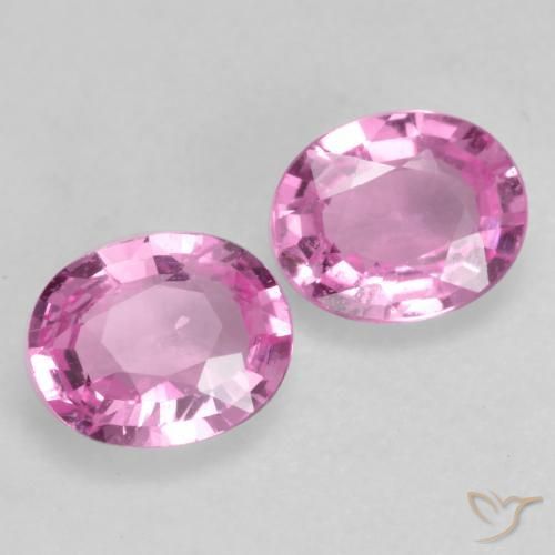 0.81 ct natürliche Helles Rosa-Lila Saphir-Edelsteine, Oval, VVS-VS