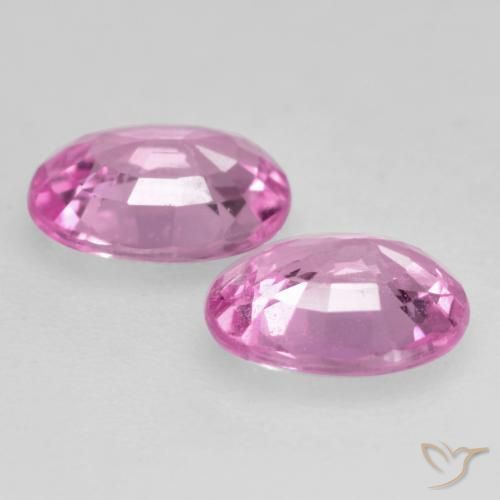 0.81 ct natürliche Helles Rosa-Lila Saphir-Edelsteine, Oval, VVS-VS