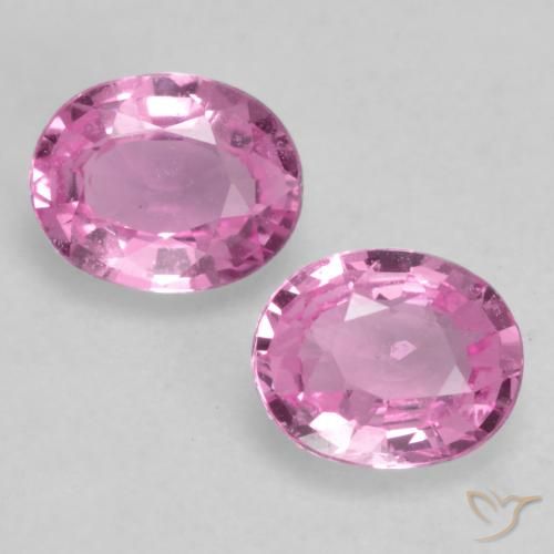0.67ctw Natürlicher Mittelrosa Saphir, Oval, VVS-VS