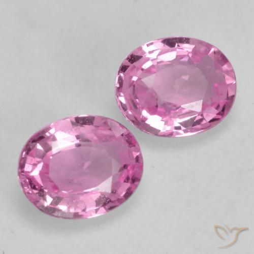 0.67 ct natürliche Mittelrosa Saphir-Edelsteine, Oval, VVS-VS