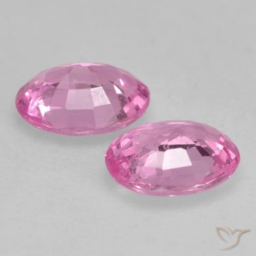 0.67 ct natürliche Mittelrosa Saphir-Edelsteine, Oval, VVS-VS