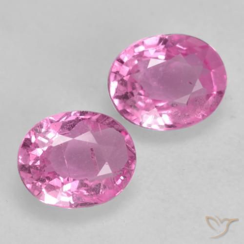 0.88 ct natürliche Intensives Rosa Saphir-Edelsteine, Oval, VS