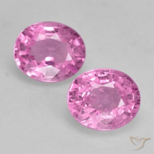 0.87ctw Natürlicher Mittelrosa Saphir, Oval, VS