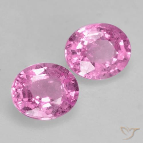 0.87 ct natürliche Mittelrosa Saphir-Edelsteine, Oval, VS