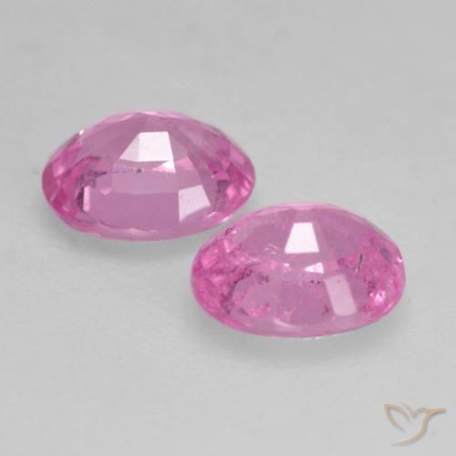 0.87 ct natürliche Mittelrosa Saphir-Edelsteine, Oval, VS