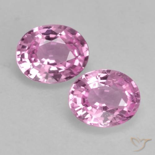 0.81ctw Natürlicher Mittelrosa Saphir, Oval, VVS-VS