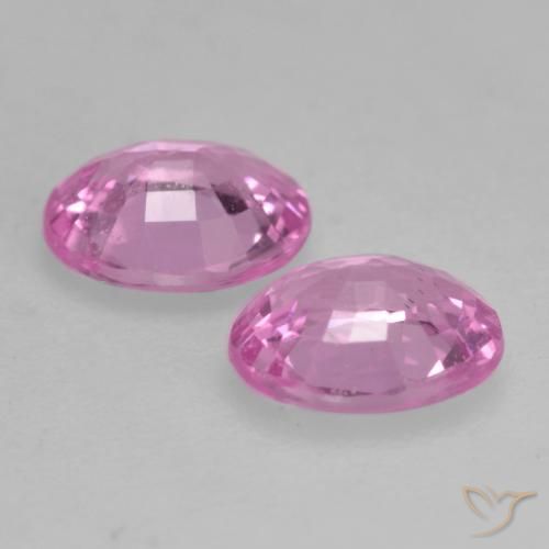 0.77 ct natürliche Mittelrosa Saphir-Edelsteine, Oval, VS