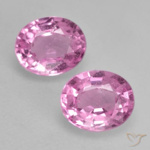 0.83ctw Natürlicher Mittelrosa Saphir, Oval, VS