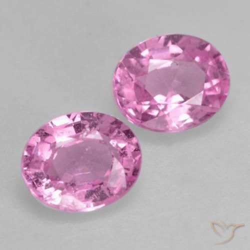 0.83 ct natürliche Mittelrosa Saphir-Edelsteine, Oval, VS