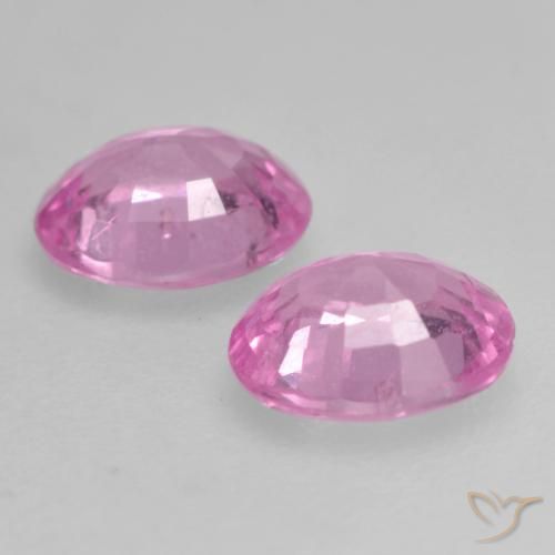 0.83 ct natürliche Mittelrosa Saphir-Edelsteine, Oval, VS